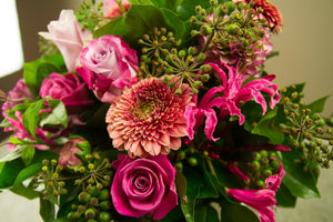 Roze valentijnsboeket - Rinus de Ruyter bloemisten