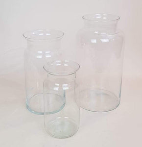 Glazen vaas van gerecycled glas - Rinus de Ruyter bloemisten