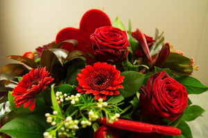 Rood valentijnsboeket - Rinus de Ruyter bloemisten