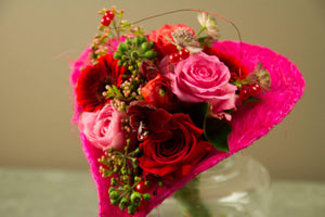 Roze hart - Rinus de Ruyter bloemisten